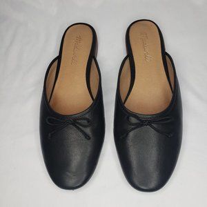 Madewell Women's Leather Adelle Ballet Mule Sz 7, Black